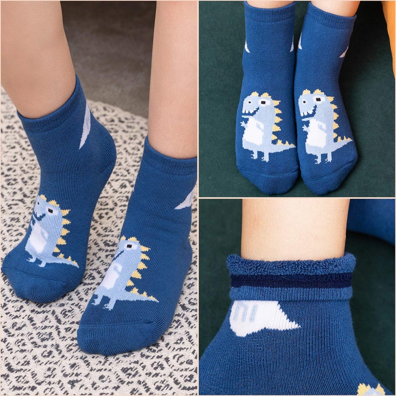 HowJoJo Baby Baby Boys Thick Cotton Socks Kids Warm Socks Winter Thermal Crew Socks 1-2 Years - Image 3